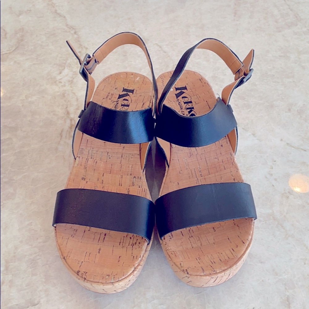 Korks by Kork-Ease wedge sandals size 8